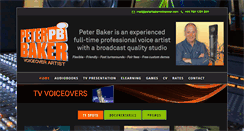Desktop Screenshot of peterbakervoiceover.com