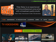 Tablet Screenshot of peterbakervoiceover.com